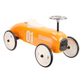 Load image into Gallery viewer, Vilac foot-operated metal retro car, orange