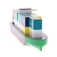 Load image into Gallery viewer, Vilac wooden container ship - Jacques Saadé