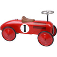 Load image into Gallery viewer, Vilac foot-operated metal retro car, red