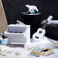 Load image into Gallery viewer, Vilac small white wooden toy piano