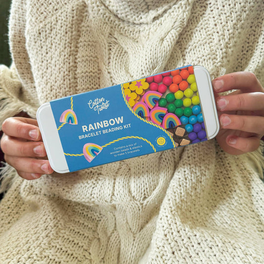 Szívárvány karkötőkészítő szett - 5 karkötő prémium gyöngyökkel