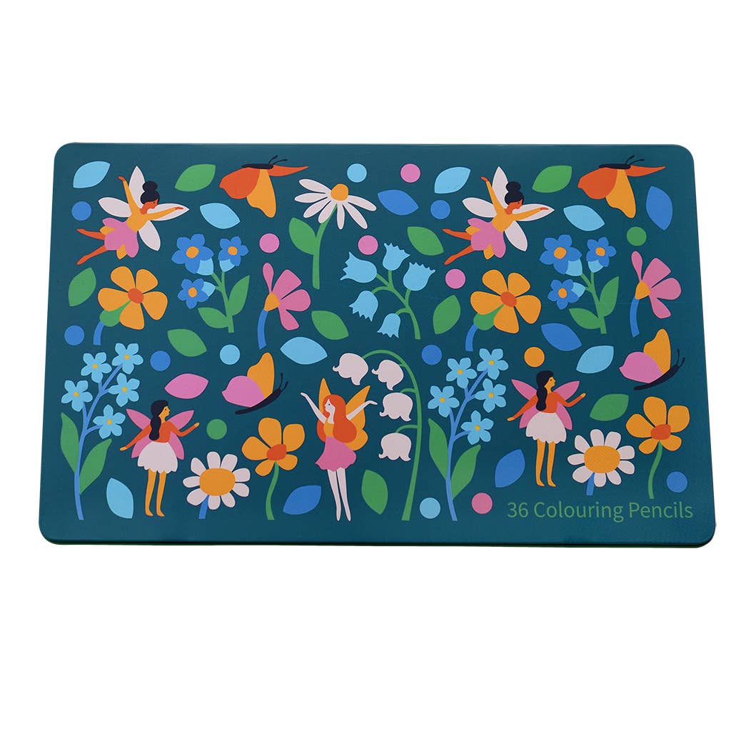 36 színes ceruza dobozban - Kerti tündérek