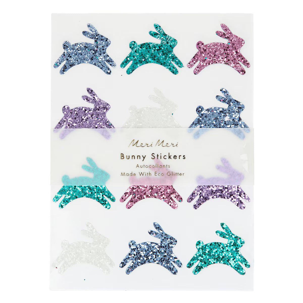 Meri Meri Glitter Bunny Stickers (8 sheets)