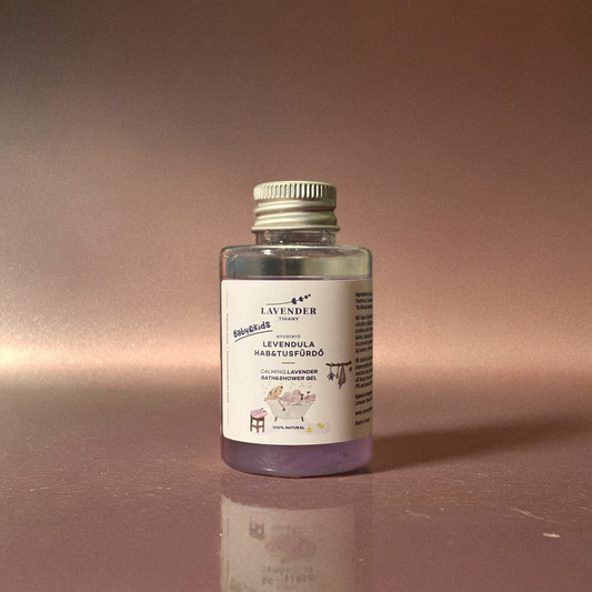 Lavender baby foam and shower gel for travel