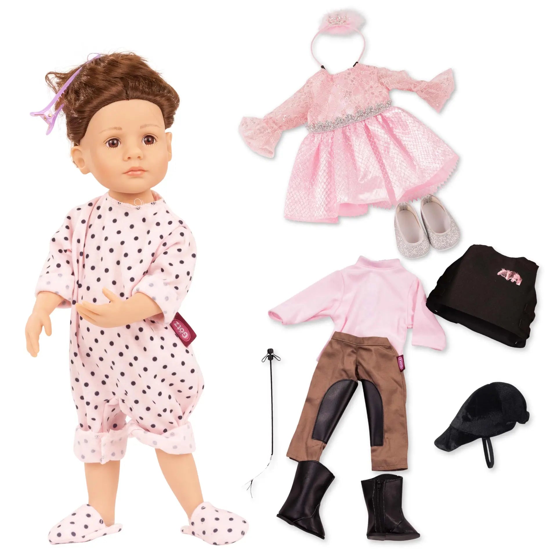 Götz Little Kidz to dress from stable to the ball doll, 36 cm