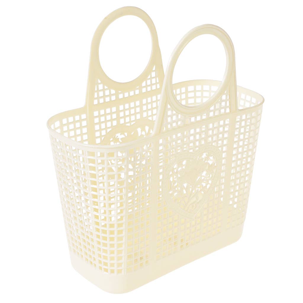 Amélie kosár, krémszínű