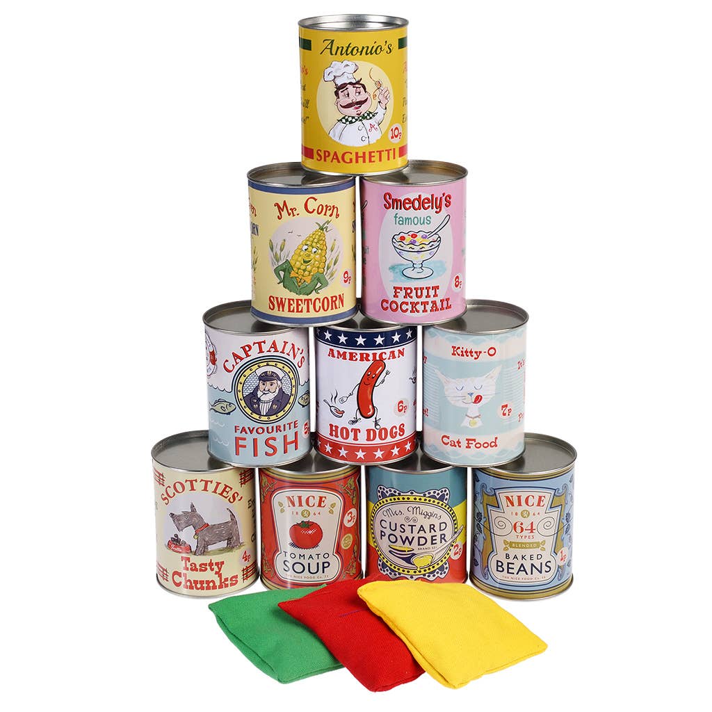 Hagyományos konzervdobálós játék