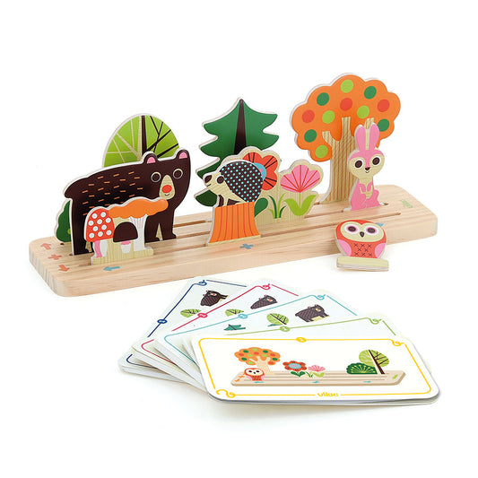 Vilac készségfejlesztő játék - Hol a helye az erdőben?