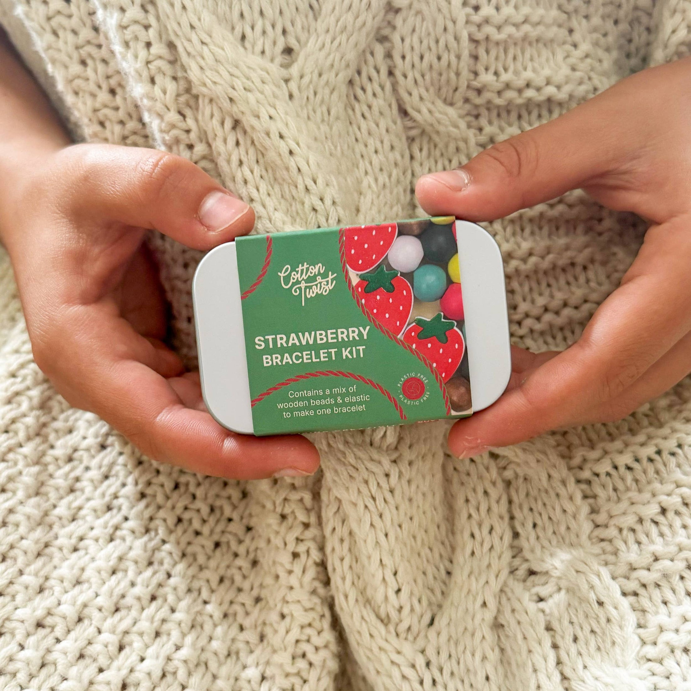 Eper karkötőkészítő szett - Fagyöngyök fémdobozban