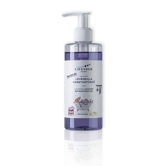 Lavender shower gel and foam