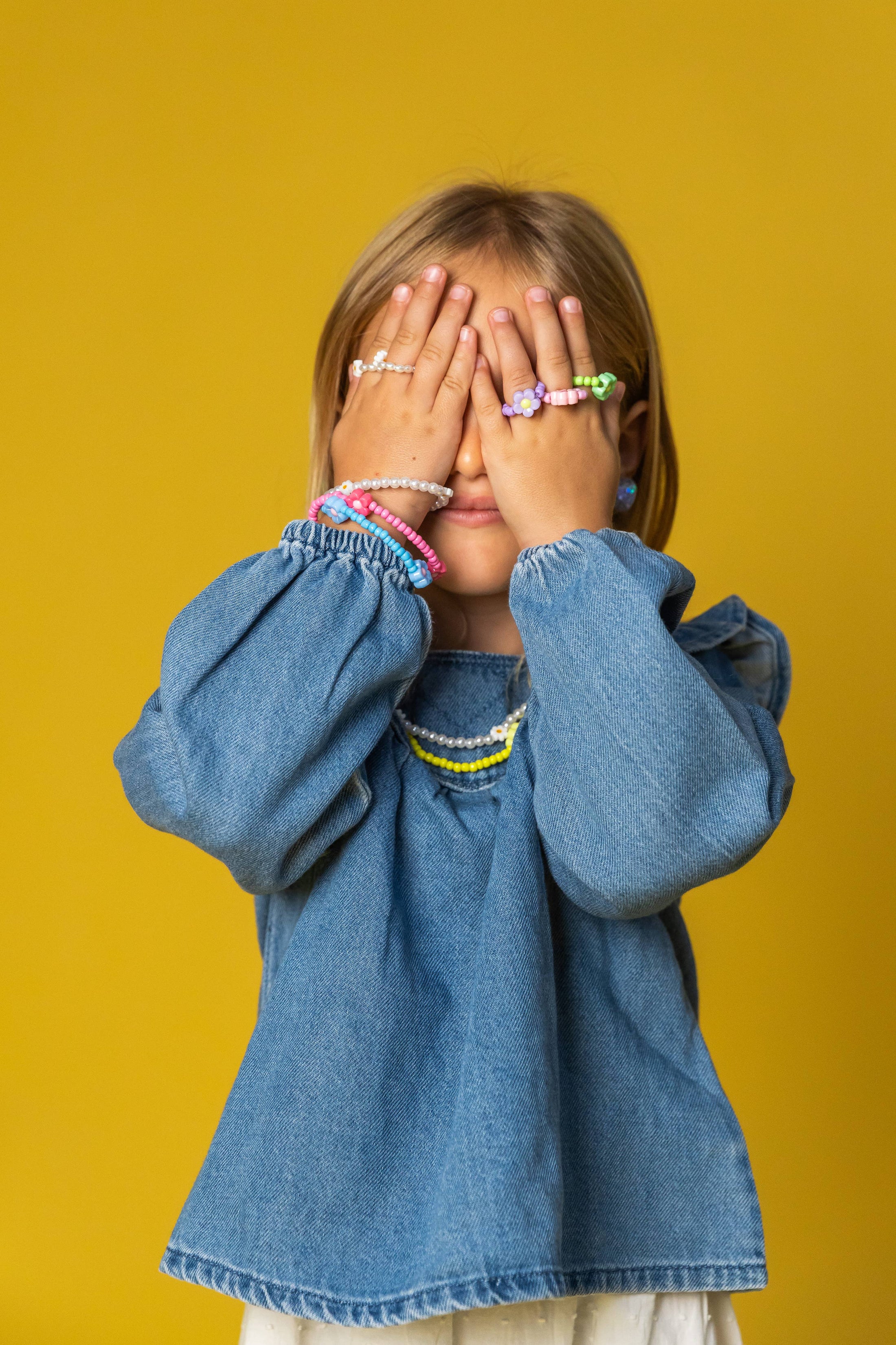 Ratatam! - 6 darabos színes virág gyűrű szett