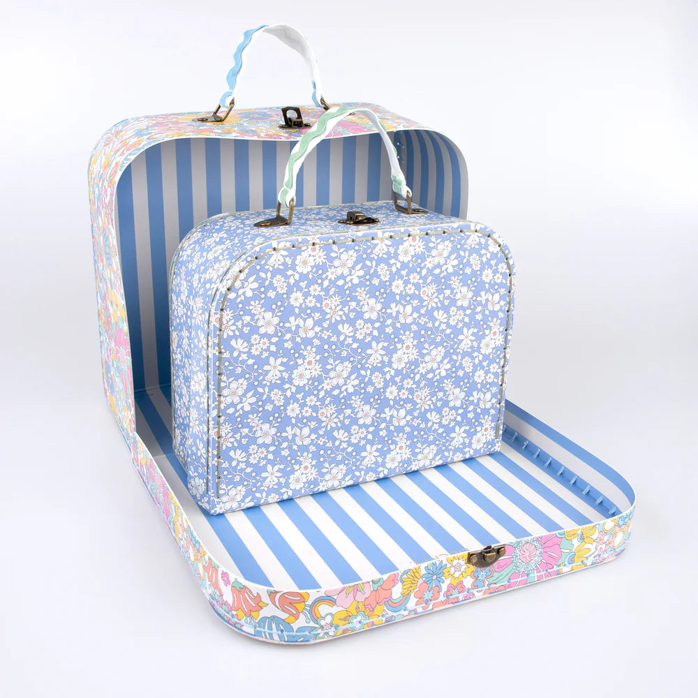 Meri Meri x Liberty paper suitcases