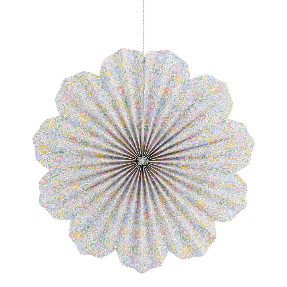 Meri Meri x Liberty paper pinwheel decorations