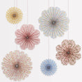 Load image into Gallery viewer, Meri Meri x Liberty paper pinwheel decorations

